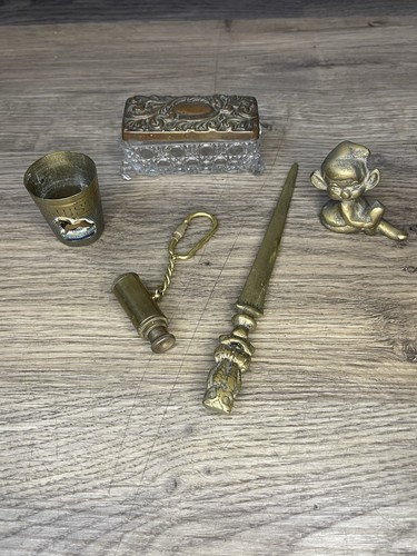 Job lot vintage brass - brass, items