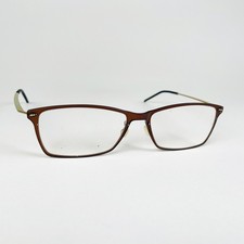 LINDBERG eyeglasses MATT BROWN RECTANGLE glasses frame MOD: RUBBED AWAY