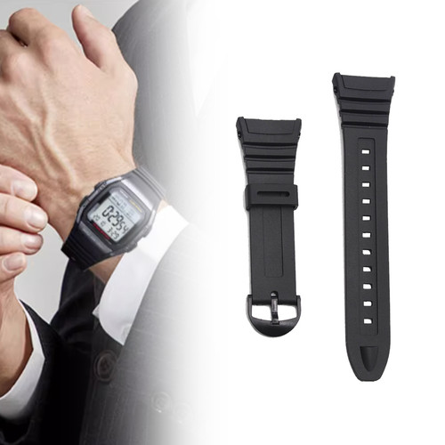 Watch strap flexible black - watch,