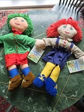 Vintage 90s Tots TV Tilly & Tiny Doll Pyjama Storage Plush