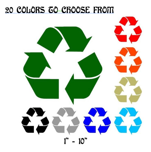 Recycle sticker vinyl decal - decal,