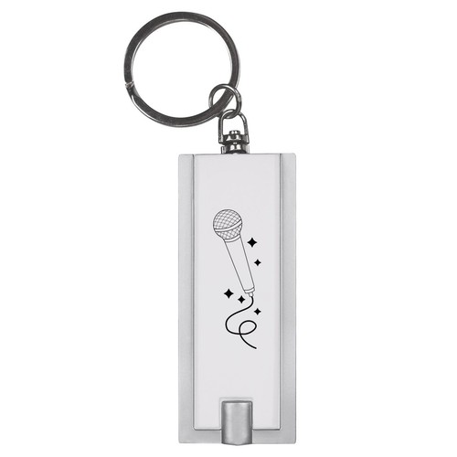 Microphone with glitter led - with,