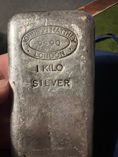 1 KILO BAR SOLID FINE SILVER