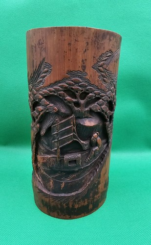Antique chinese carved - antique, bamboo