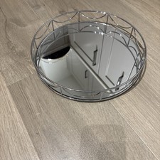 Decorative Mirrored Tray | Tealight Candle Holder Plate |Vanity Perfume Tray