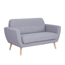 Grey 2 Two Seater Sofa Scandi