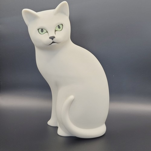 Highbank porcelain sitting cat - highbank,