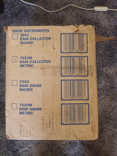 Davis rain collector gauge - davis, collector/gauge