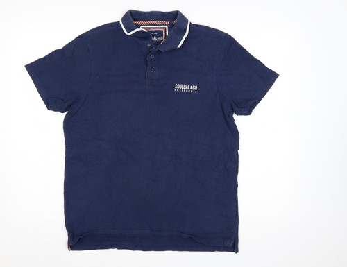 Soulcal men s blue polo - &,