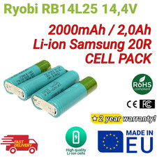 Li-ion Cell Pack for Ryobi RB14L25 14.4V 2000mAh