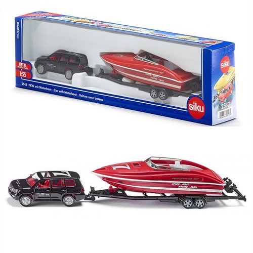 Toyota car with speed boat - toyota,