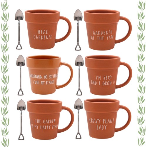 Green fingers pot shape mugs - green,