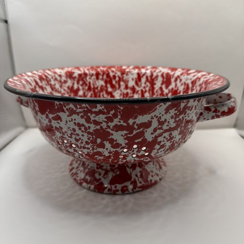 Graniteware enamelware red - red, &