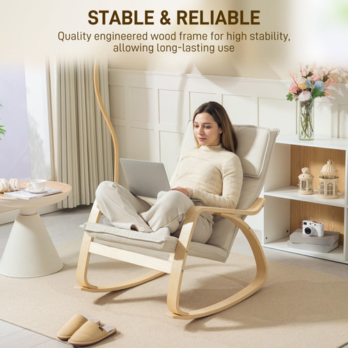 Cream rocking chair - cream,