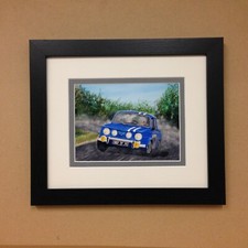 Classic vehicle framed print featuring Renault R8 Gordini