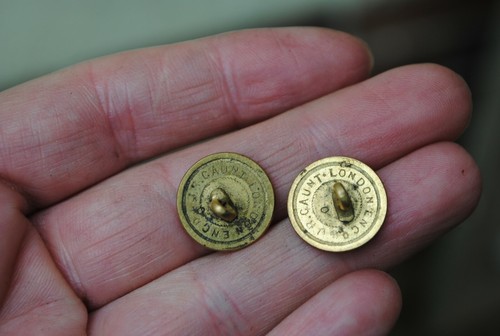 Pair vintage hunting buttons - hunting?,