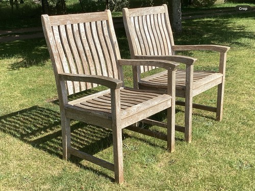 Pair heavy teak - pair, indian