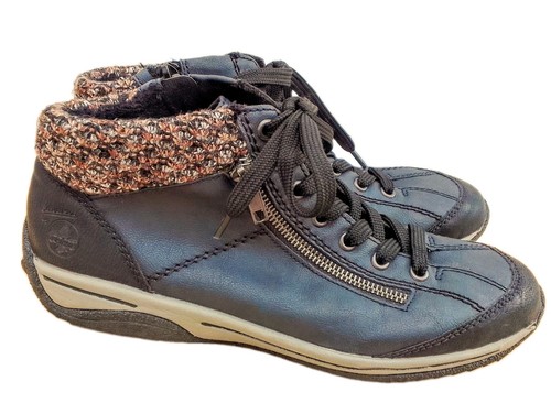 Rieker size dark grey black - rieker,