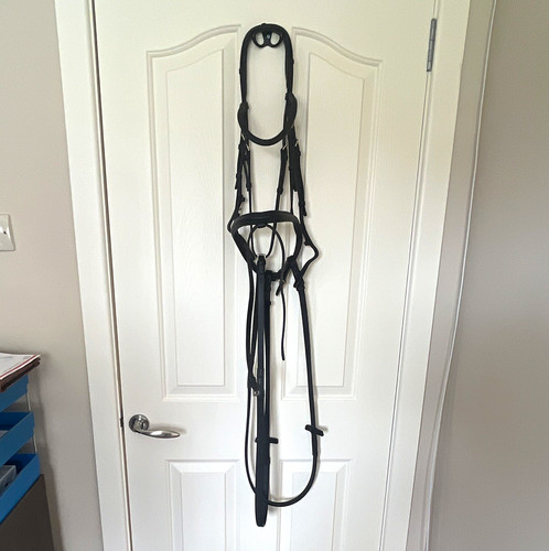 Stubben black snaffle bridle - black,