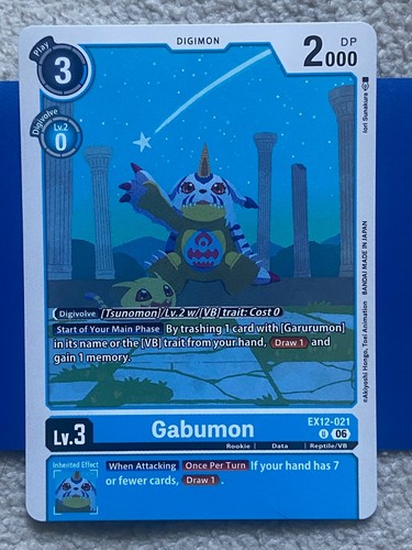 Digimon ccg ex12 021 gabumon - ccg,