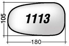 RIGHT REARVIEW MIRROR GLASS