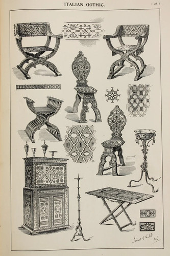 Italian gothic furniture - italian,