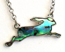 Running Hare Silver Necklace