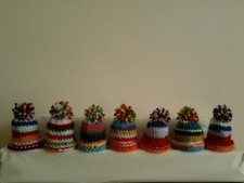 SHABBY CHIC HAND KNITTED  EGG