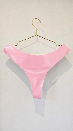 Handmade fetish latex thong - fetish,