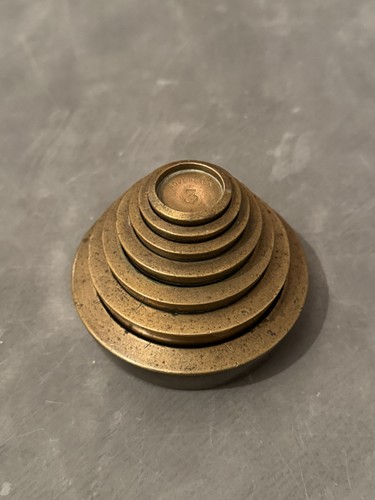 Vintage avery brass stacking - 7,