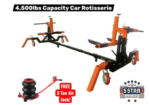 Auto hydraulic car rotisserie - car,