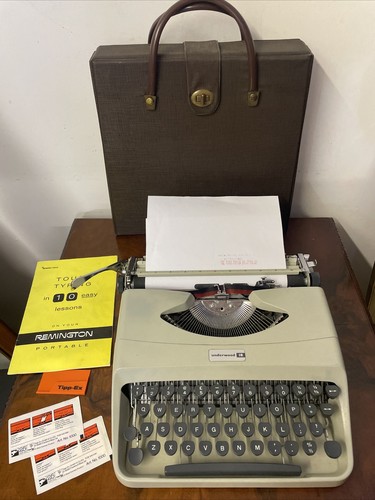 Vintage typewriter with - typewriter,