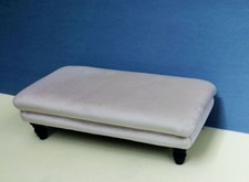  EXTRA LARGE VELVET FOOTSTOOL