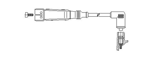 Ignition lead for audi 100 - lead,