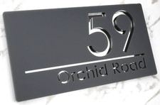 Door Sign House Numbers Laser
