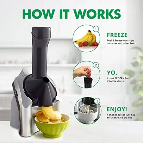 Electric ice cream and fruit - cream,