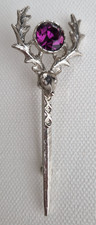 Scottish Stag Head Brooch with