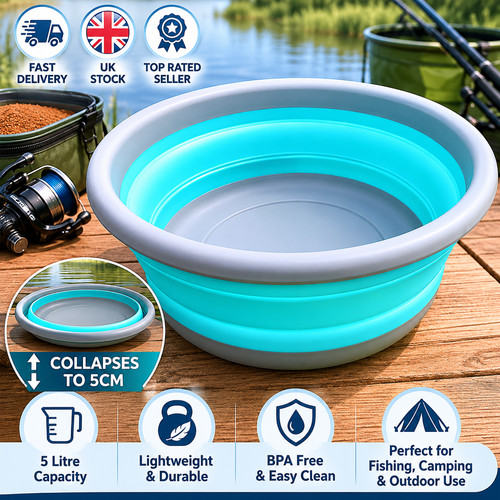 Collapsible groundbait mixing - collapsible,