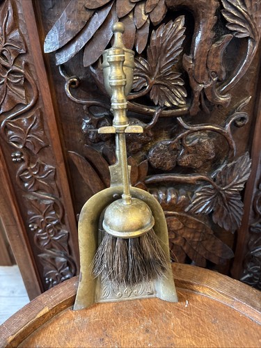 Vintage brass fireplace - vintage,