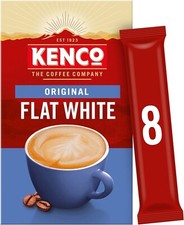 Kenco Flat White Instant Coffee Sachets X 8 Pack Of 5 Total 40 Sachets