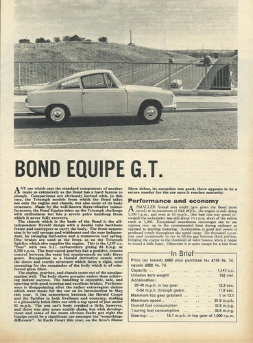 Bond equipe original - bond, gt