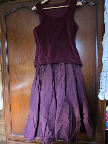Maroon midi dress - maroon, rundholz