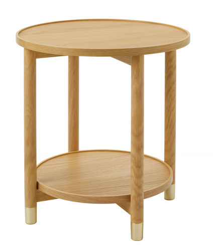 Ikea valnas side table oak - side,