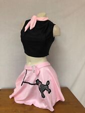New Pink ladies costume poodle