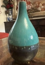 Turquoise & Brown Vase 