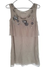 Nougat London Embellished Lace Flapper Dress Size S Vintage Party Xmas Style