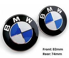 BMW badge 82mm + 74mm Front