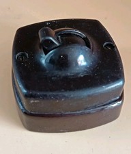 Vintage bakelite light switch - light,