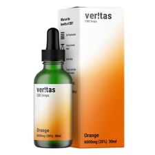 6000mg STRONG CBD Oil | Veritas 30ml| Sleep Aid, Anxiety & Stress Relief- Orange