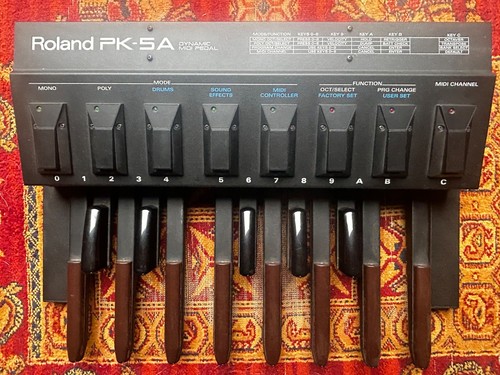 Roland pk5 bass pedals midi - -,